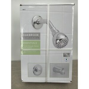 Oakbrook Collection Essentials Tub & Shower Faucet Polished Chrome 48371 New